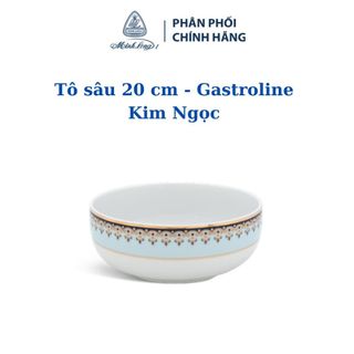 Tô sâu 20 cm - gastroline - kim ngọc - gốm sứ cao cấp minh long i