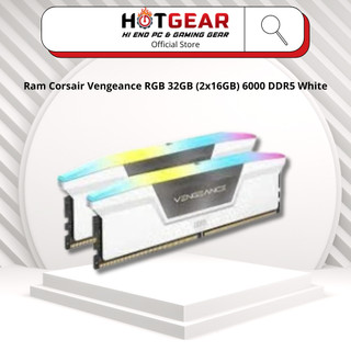  Ram Corsair Vengeance RGB 32GB  2x16GB  6000 DDR5 White hàng chính hãng 