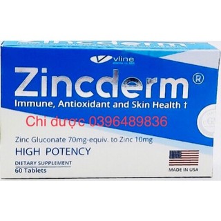 KẼM ZINCDERM thực phẩm bảo vệ sức khỏe
