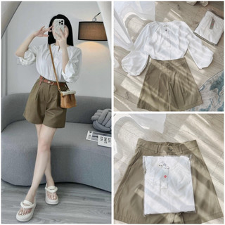 Set bộ áo quần sooc kèm đai , dành cho mùa du lịch
