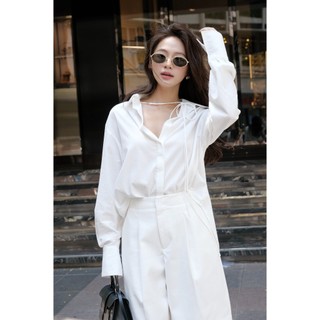 Áo sơ mi tay dài basic peony shirt