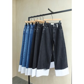 Quần jeans lật lai BASIC HEBE JEANS