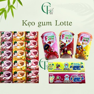 Kẹo gum, kẹo cao su thổi bong bóng Lotte hương trái cây lọ, dây, thỏi thơm ngon trong ký ức tuổi thơ