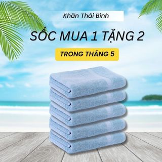 Combo 5 Khăn Tắm 60x120cm 100% Cotton Mềm mại, Không Xổ Lông, Không Phai