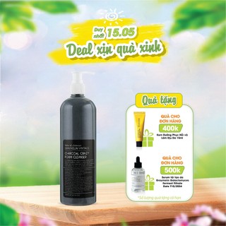 Sữa Rửa Mặt Tạo Bọt Graymelin Charcoal Crazy Foam Cleanser 500ml Date T12/2024