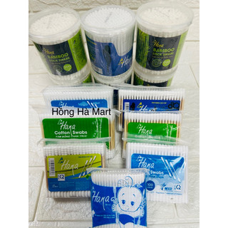 Tăm bông cao cấp hana 100-200 cây thân trúc ,thân nhựa ,thân gỗ