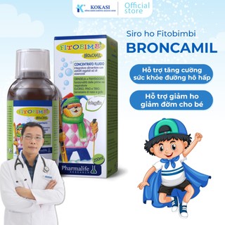 Siro ho fitobimbi broncamil hỗ trợ giảm ho đờm cho trẻ chai 200ml