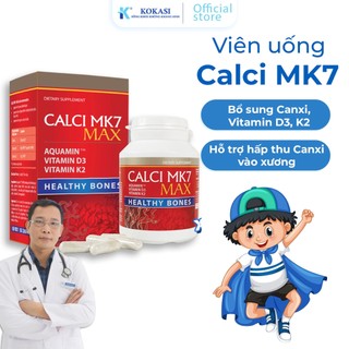 Viên uống canxi mk7 max - bổ sung canxi, vitamin d3 và vitamin k2 - hỗ trợ hấp thụ canxi