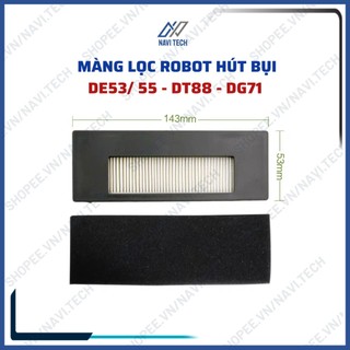 Phụ kiện dành cho robot hút bụi lau nhà de53, de55, dt88, dg71 màng lọc, lọc bụi, lọc hepa