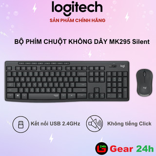 Bộ chuột phím không dây Logitech MK295 Silent ( giảm ồn, có phím số )