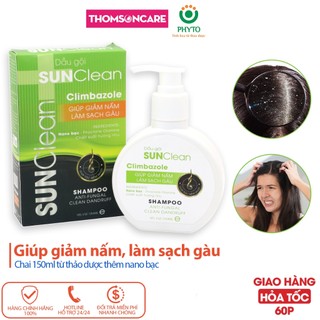 Dầu gội chống gàu, sạch nấm, ngăn ngừa gàu Sunclean Shampoo Mẫu mới 150ml - chống gầu từ thảo dược Thomsoncare