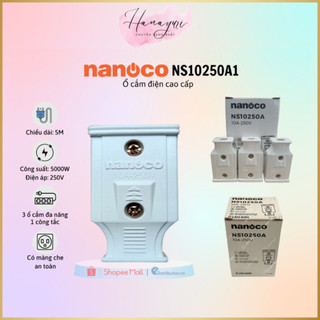 Phích - ổ cắm đơn cao cấp nanoco np10250d1/ns10250a1 - 100% chính hãng