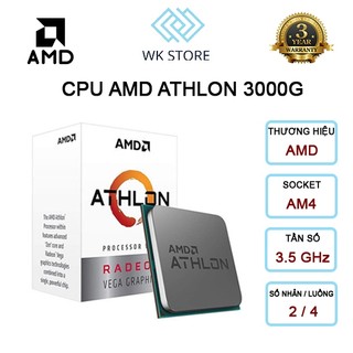 Cpu amd athlon 3000g box