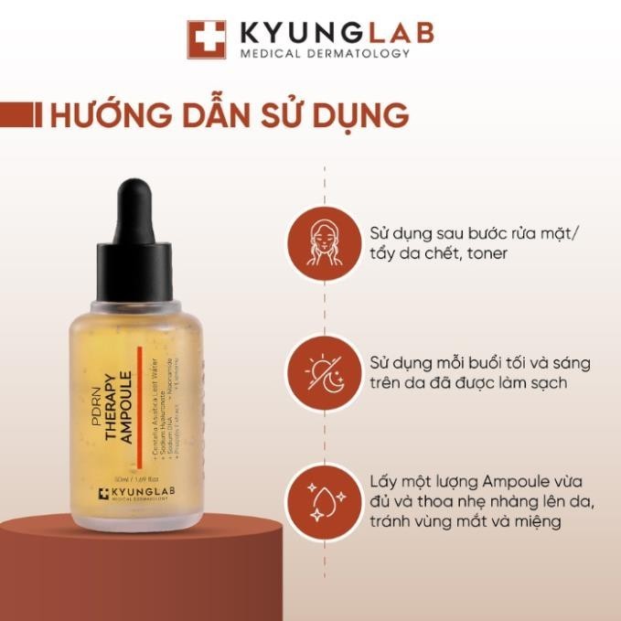 Serum tế bào gốc KyungLab ,Serum PDRN Therapy Ampoule 30ml -  tinh chất phục hồi da mỏng yếu