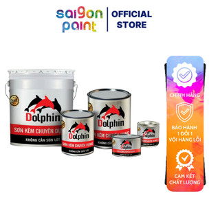 Sơn Kẽm Chuyên Dụng Dolphin 800Gr (1Tp) Sắc Màu Sang Trọng, Bền Màu - Dolphinpaint.Vn