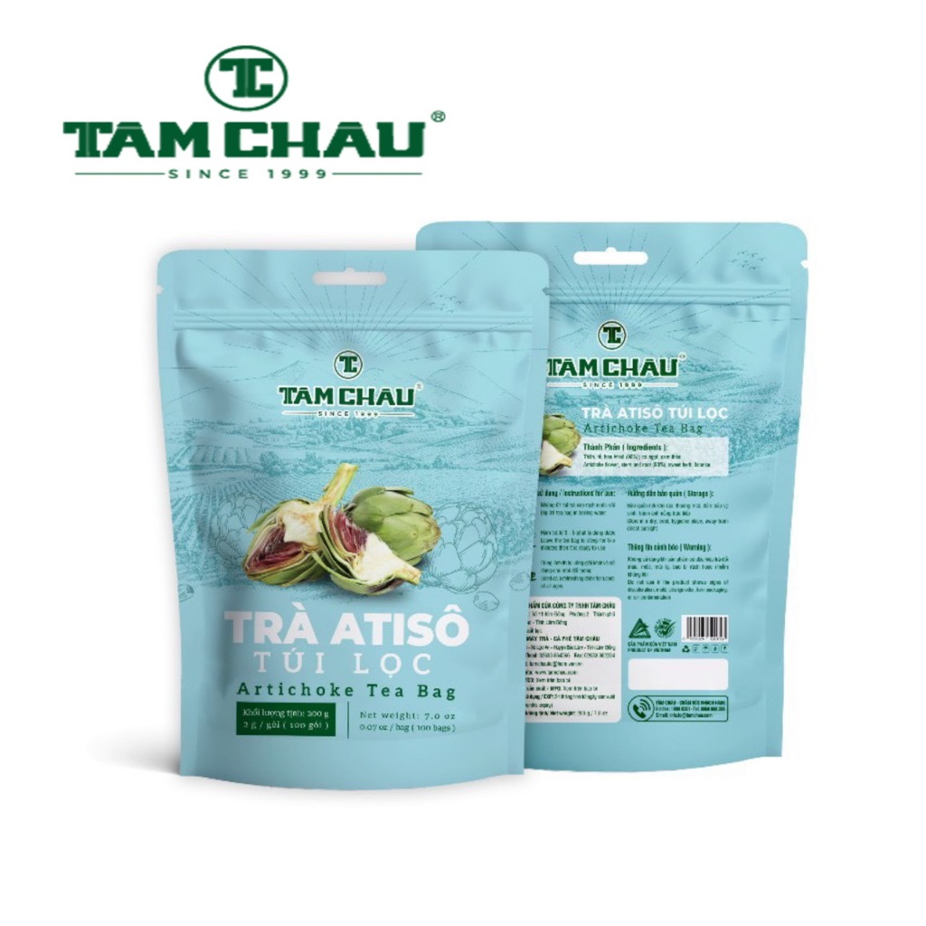 TRÀ ATISO TÂM CHÂU 100 TÚI LỌC 200G/GÓI