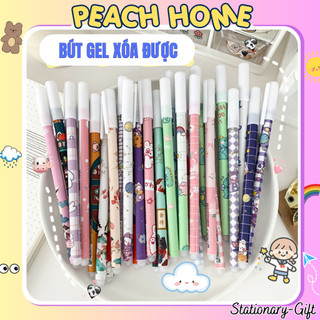 Bút Gel Xanh 0.5mm Có Thể Xóa Được Tiện Lợi Họa Tiết Cute Set Cây Viết Cute 1k Peach Home Giá Rẻ