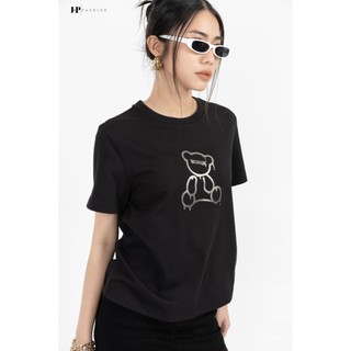Áo Thun Mát JP FASHION Chất Liệu Thun Lạnh Mát Form Vừa Thoải Mát Dễ Mix Đồ, Áo Thun Tay Ngắn Cổ Tròn In Hình Gấu 102097