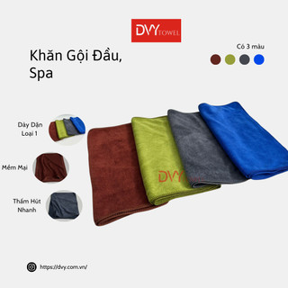 Khăn Gội Đầu Spa 35x75cm, Dày Dặn, Mềm Mại, Thấm Hút Nhanh