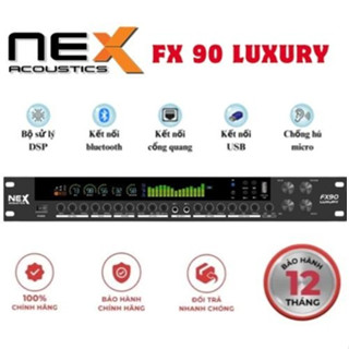 Vang Cơ Lai Số Nex FX90 Plus LUXURY Chống Hú Xử Lý Âm Thanh Reverb Hoàn Hảo, Reverb Siêu Mượt, Kết Nối Đa Năng Bluetooth