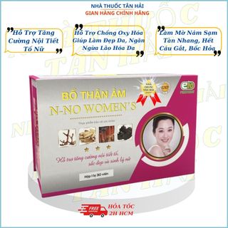 Bổ Thận Âm NNO WOMEN hỗ trợ tăng cường nội tiết tố nữ, giúp làm đẹp da, cải thiện suy giảm chức năng sinh lý nữ