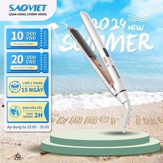 Máy Uốn Tóc, Máy Ép Và Duỗi Tóc Đa Năng Damas DH6120 - Thanh gốm là tóc nhanh, giúp kẹp thẳng tóc tránh hư tổn
