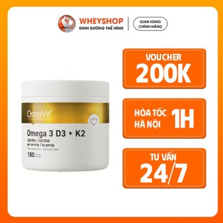 Viên uống bổ sung dầu cá Ostrovit Omega-3 D3 + K2 (90/180 viên) - WHEYSHOP VN