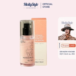  TINH CHẤT CHỐNG NẮNG BỌC VIÊN NANG NÂNG TONE SUN SERUM VELY VELY VITAMIN DARK SPOT UP 50+ PA++++ 