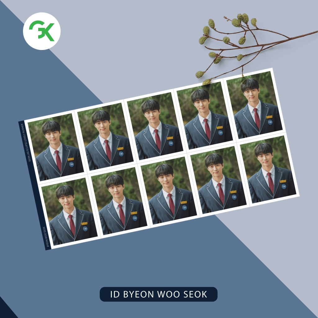 ID Photo BYEON WOO SEOK - Kim Hye Yoon - Film Lovely Runner - Size 3x4cm