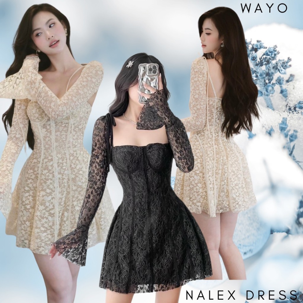 Đầm WAYO thiết kế ren hoa dạo phố xinh đẹp