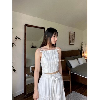 Áo dây xếp ly nơ xinh - 𝐁𝐞𝐥𝐥𝐚 𝐓𝐨𝐩