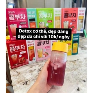 Trà Kombucha - Hộp 20 gói tặng kèm bình pha