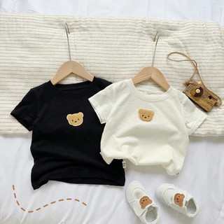 Áo gấu thun cổ tròn cho bé 6-16kg
