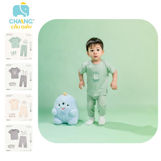 Chaang - bộ cộc quần dài monster ss2024d06 cho bé 6m-5y |quần áo chaang chính hãng