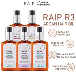 (Mẫu mới) DƯỠNG TÓC ĐÌNH ĐÁM RAIP R3 ARGAN HAIR OIL HÀN QUỐC