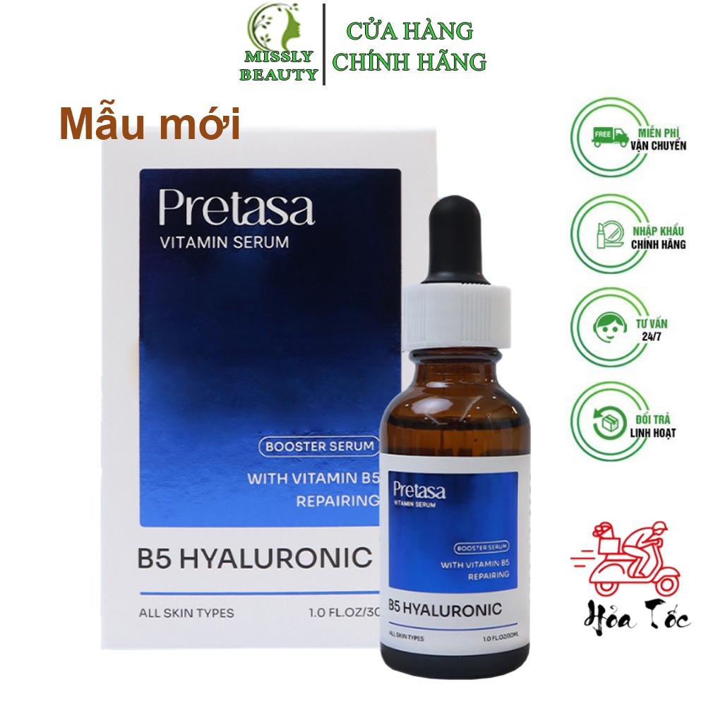 Serum Cấp Ẩm Phục Hồi Da Pretasa B5 30ml