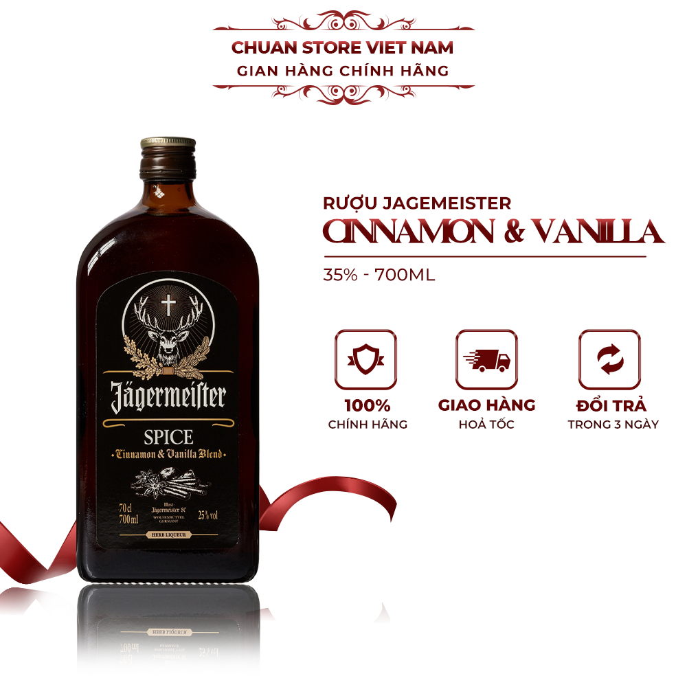 Rượu thảo mộc Đức Jagermeister Spice Cinnamon & Vanilla Blend 700ml 35% 700ML