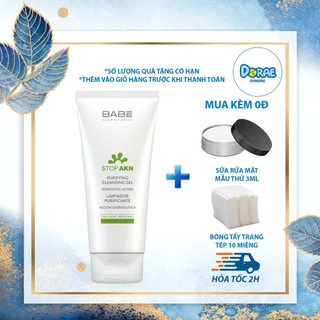 ✅[Chính hãng BABE] Gel rửa mặt dịu nhẹ Babe Stop AKN Purifying Cleansing Gel