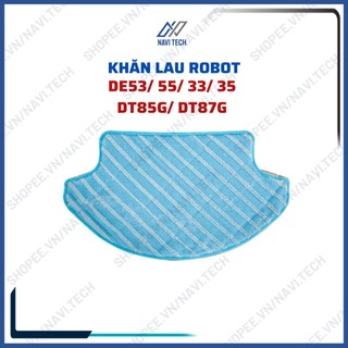 Phụ kiện robot hút bụi lau nhà de53, de55, dt85g, dt87g, de33, de35 khăn lau, giẻ lau, thảm lau