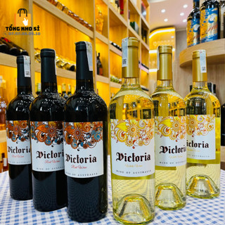 Rượu Vang Úc Victoria Giá Siêu Sale - Có 2 Loại Rượu Vang Trắng & Rượu Vang Đỏ 750ml