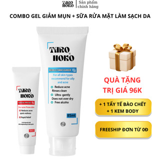 TAROHOKO COMBO 1+1 TOPICAL PRO GEL GIẢM MỤN 15CC + MIRACLE FOAM CLEANSER SỮA RỬA MẶT NHẸ 85ML|GAMMA|