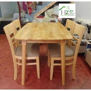 Bộ bàn ghế gỗ phòng ăn (Freeship nt HCM, Dĩ An, Biên Hòa)