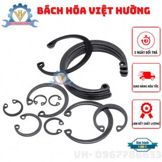 Set 10 chiếc phanh lỗ, vòng lò xo, vòng phe, phe gài lỗ, vòng chặn trong, long đen, vòng đệm từ trục 8-65mm
