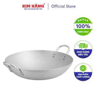 Chảo Nhôm Bầu xi Kim Hằng (40-50cm)