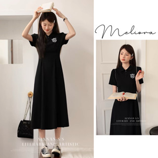 Đầm polo dáng dài basic thanh lịch năng động phong cách trẻ trung xinh xắn