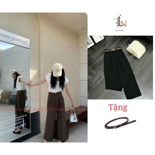 Quần tây ông rộng gập gấu chất gold hàn dày dặn đứng form , Quần suông ống rộng  tặng kèm đai nịt M10-TLN