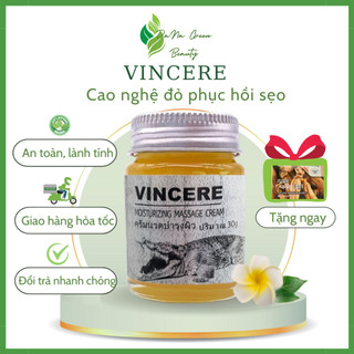 Cao nghệ đỏ lành sẹo VINCERE - Kem mờ sẹo từ mỡ cá sấu giúp lành sẹo lồi, sẹo lõm, sẹo thâm