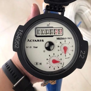 Đồng hồ nước actaris dn15 , có kiểm định, không co nối, đo lưu lượng nước sử dụng gia đình