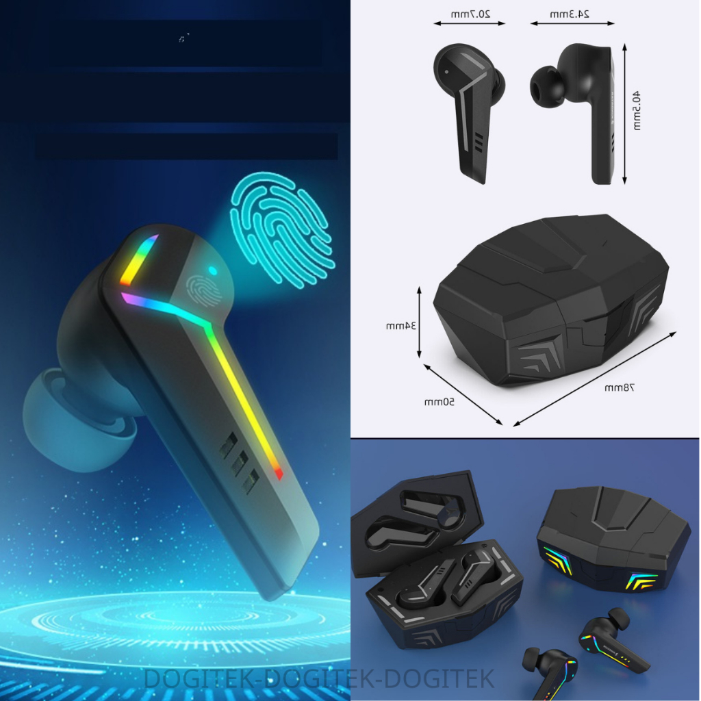 Tai nghe bluetooth DOGITEK G001 bản 2024 mới, có led dải RBG, pin trên 6 tiếng, có chế độ gaming | BigBuy360 - bigbuy360.vn