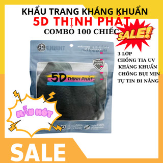 Khẩu trang 5d Thịnh Phát combo 200 chiếc giá sale rẻ